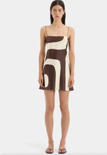 Load image into Gallery viewer, Freddie Slip Mini Dres  - Brown / Ivory
