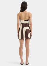 Load image into Gallery viewer, Freddie Slip Mini Dres  - Brown / Ivory
