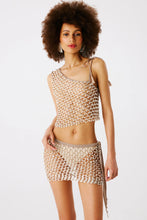 Load image into Gallery viewer, Serene Hand Crochet One Shoulder Top  - Bronze
