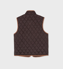 Load image into Gallery viewer, Vendome Quilted Vest  - Chocolate Tan
