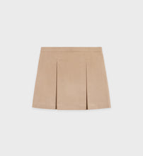 Load image into Gallery viewer, Vendome Double Pleat Skirt  - Beige Chocolate
