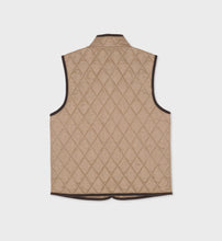Load image into Gallery viewer, Vendome Quilted Vest  - Beige Chocolate
