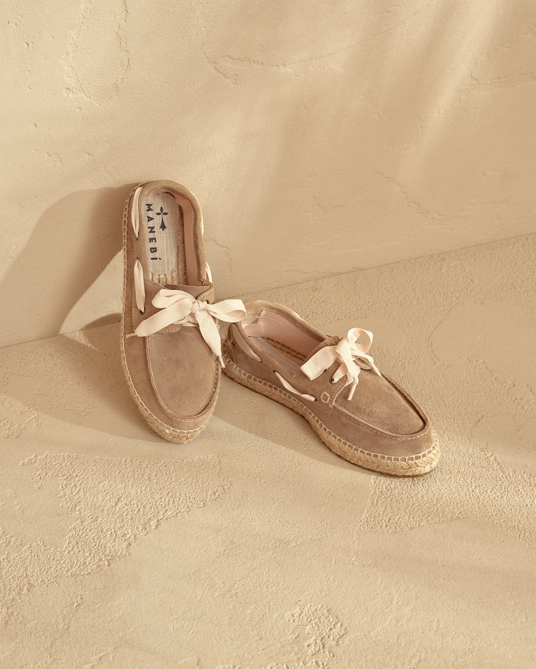 Suede Loafers Espadrilles  - Vintage Taupe