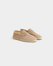 Load image into Gallery viewer, Suede Loafers Espadrilles  - Vintage Taupe
