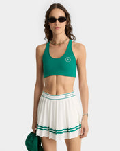 Load image into Gallery viewer, Italic Logo Pleated Skirt  - White/Alpine
