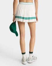 Load image into Gallery viewer, Italic Logo Pleated Skirt  - White/Alpine
