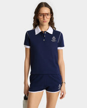 Load image into Gallery viewer, Crown 70S Pique Polo  - Dark Navy
