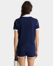 Load image into Gallery viewer, Crown 70S Pique Polo  - Dark Navy
