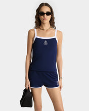 Load image into Gallery viewer, Crown Tennis Pique Tank  - Dark Navy
