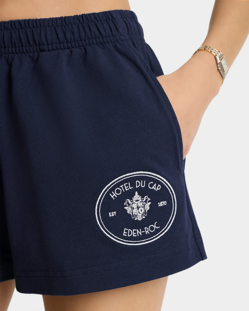 Eden Crest Embroidered Short  - Dark Navy