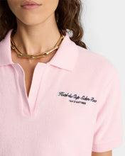 Load image into Gallery viewer, Eden Script Terry Polo  - Pink Dolphin
