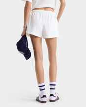 Load image into Gallery viewer, H&amp;W Crest Disco Short  - White
