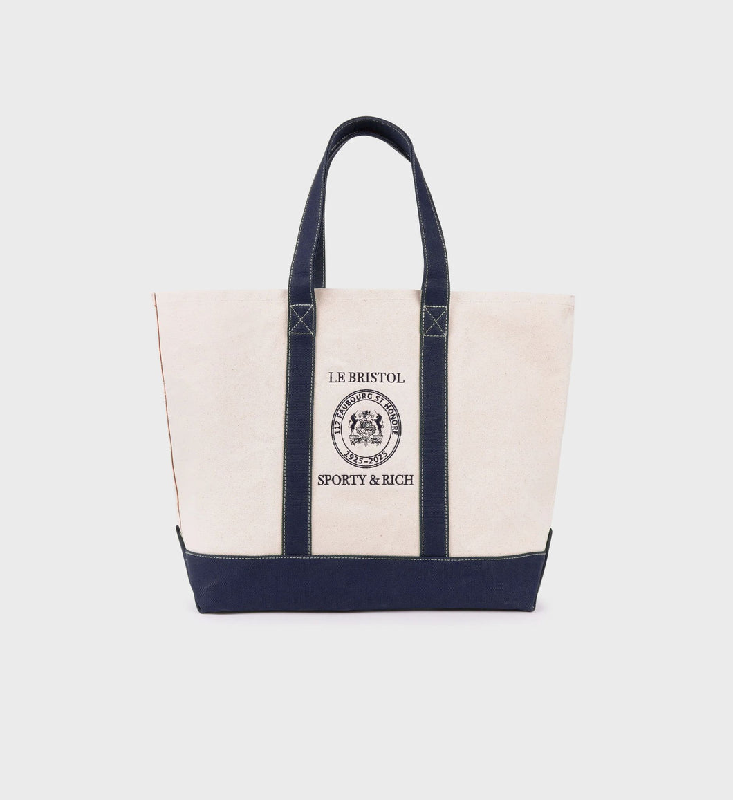 Crest Seal Tote Bag  - Natural