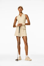 Load image into Gallery viewer, Caroline Sleeveless Polo Top - Champagne
