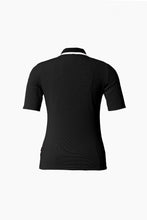 Load image into Gallery viewer, Cassia Polo Top - Black

