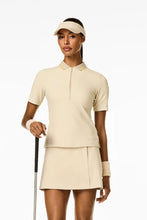 Load image into Gallery viewer, Cassia Polo Top - Champagne
