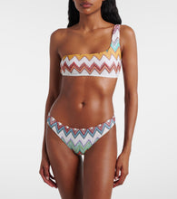 Load image into Gallery viewer, One Shoulder Bikini - Multicolor Black
