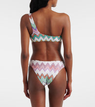 Load image into Gallery viewer, One Shoulder Bikini - Multicolor Black
