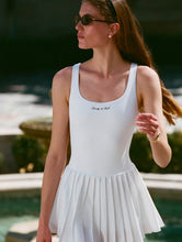 Load image into Gallery viewer, Signature Logo Court Dress - White
