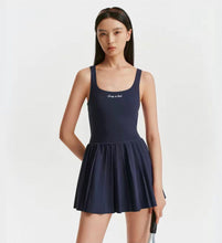 Load image into Gallery viewer, Signature Logo Court Dress - Dark Navy

