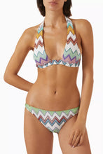 Load image into Gallery viewer, Zigzag-Knit Bikini - Multicolor Black
