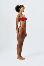 Load image into Gallery viewer, Fine Strap Wire Balconette Top  - Vermilion Red

