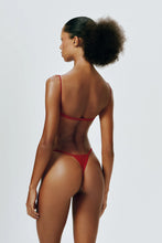 Load image into Gallery viewer, Fine Strap Wire Balconette Top  - Vermilion Red
