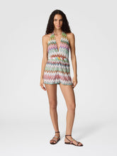 Load image into Gallery viewer, Short Jumpsuit White Multicoloured on model
