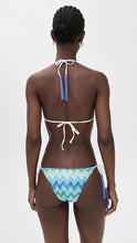 Load image into Gallery viewer, Triangle Bikini - Tassels and Faded Stripes
