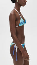 Load image into Gallery viewer, Triangle Bikini - Tassels and Faded Stripes

