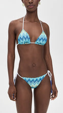 Load image into Gallery viewer, Triangle Bikini - Tassels and Faded Stripes
