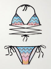 Load image into Gallery viewer, Zig zag lamŽ viscose bikini
