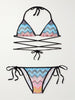 Zig zag lamŽ viscose bikini