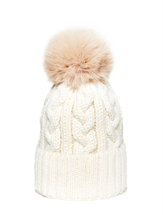 Soft Chapka Shadowfox Wool Hat - Off White