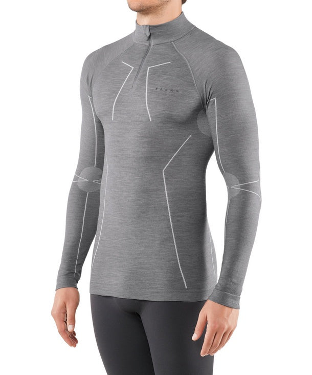 MEN WOOL TECH HIGH NECK ZIPPED