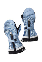 Load image into Gallery viewer, Ante Metallic Ski Mittens - Dream Blue / Light Metallic Blue

