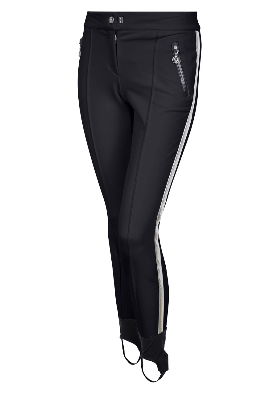MAFFEI LUREX SKINNY SKI LEGGINGS - BLACK