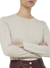 Load image into Gallery viewer, Faran Cashmere Round-Neck Layer - Ash White
