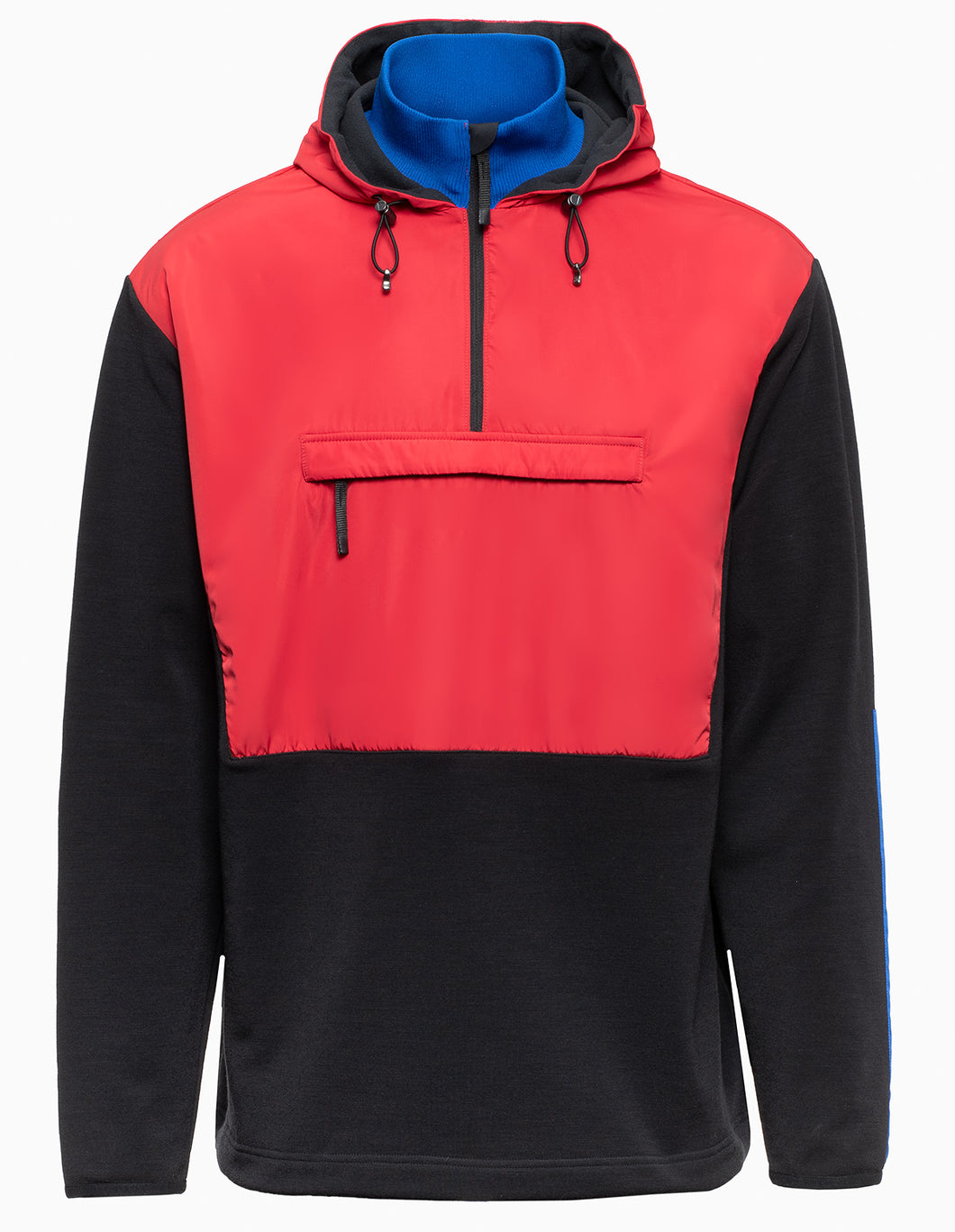 Men Hut Fleece Hoody - Blue Multicolor