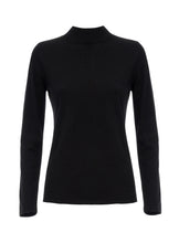 Load image into Gallery viewer, Lark Cashmere Mock-Neck Layer - Black
