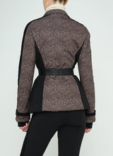 Load image into Gallery viewer, Jilly Tweed-Print Ski Jacket - Moss
