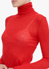 Load image into Gallery viewer, Dulcie Cashmere-Silk Turtle-Neck Layer - Red
