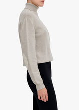 Load image into Gallery viewer, Sophie Cashmere Roll-Neck w. Elbow Patch - Ash Grey
