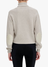 Load image into Gallery viewer, Sophie Cashmere Roll-Neck w. Elbow Patch - Ash Grey
