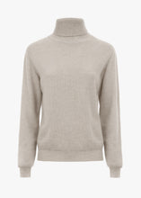 Load image into Gallery viewer, Sophie Cashmere Roll-Neck w. Elbow Patch - Ash Grey
