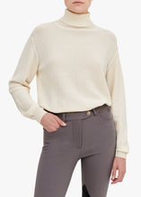 Load image into Gallery viewer, Sophie Cashmere Roll-Neck w. Elbow Patch - White
